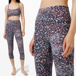 LULULEMON Align Crop 21" Water Blossom Multi Size 2